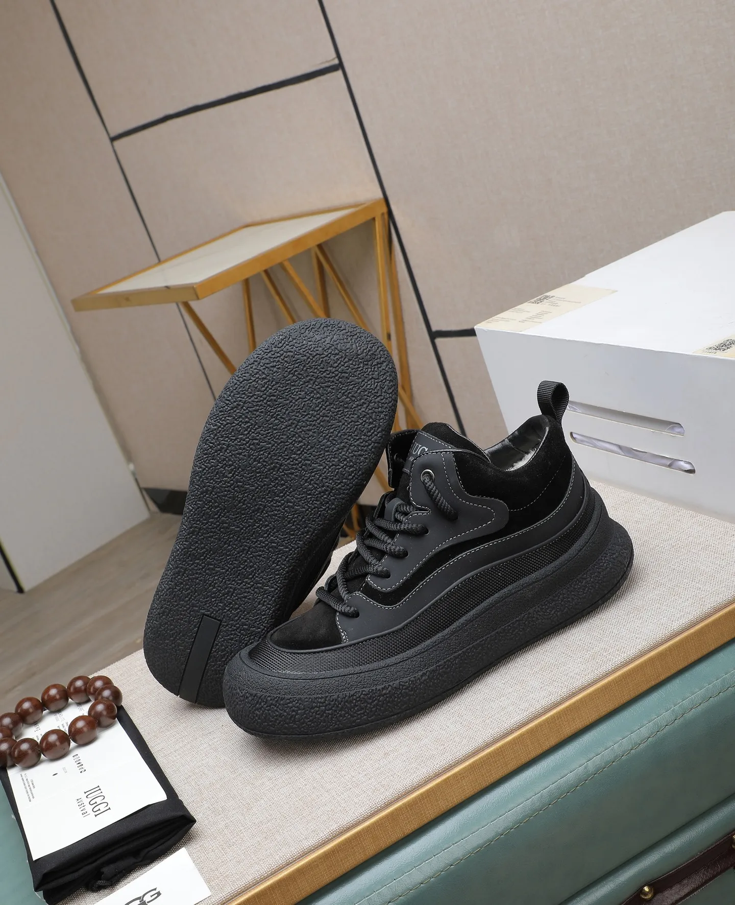 Men's shoes 💰660 IUGGI new retro presbyopia men's shoes, casual and versatile, full of high-end sense, fashionable, luxury and personalized style, joint style, retro presbyopia factor, full of handsome style, first layer suede cowhide, lining wool, rubber outsole, light and non-slip size: 39-44